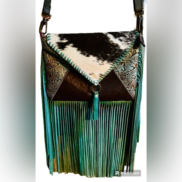 NWOT MYRA BAG EFFERVERSCENCE LEATHER & HAIR ON HIDE BAG - Picture 1 of 4